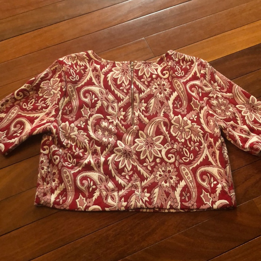 Design Lab patterned crop top - Picture 3 of 4